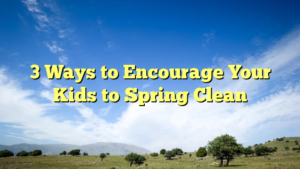 Read more about the article 3 Ways to Encourage Your Kids to Spring Clean