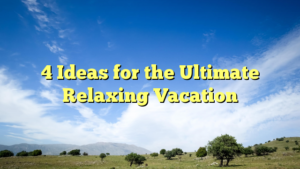Read more about the article 4 Ideas for the Ultimate Relaxing Vacation