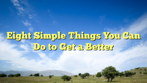 Read more about the article Eight Simple Things You Can Do to Get a Better
