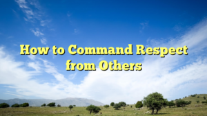 Read more about the article How to Command Respect from Others