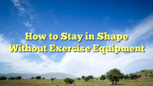 Read more about the article How to Stay in Shape Without Exercise Equipment