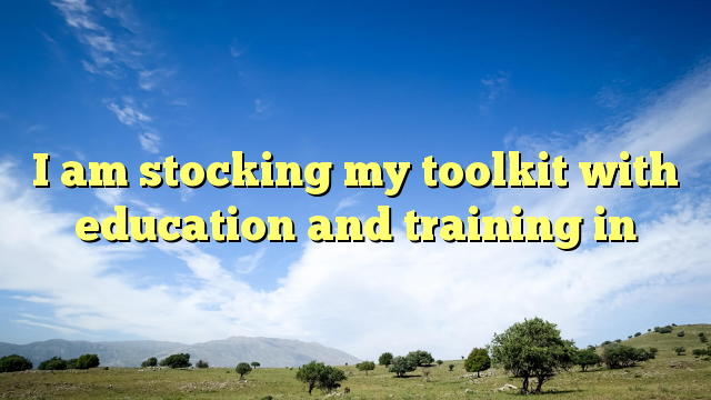 Read more about the article I am stocking my toolkit with education and training in