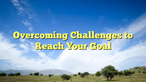 Read more about the article Overcoming Challenges to Reach Your Goal