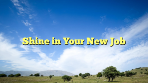 Read more about the article Shine in Your New Job